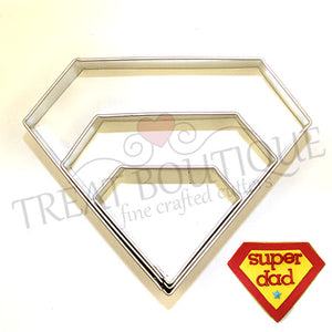 Treat boutique Metal cookie cutter Super diamond dad