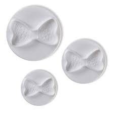 Bow Fondant plunger Cutter 3pc
