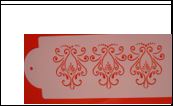 Cake Decorating Stencil Scroll K013B