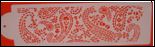 Cake Decorating Stencil Scroll Paisley Border K022