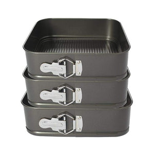 Square Springform 3pc Cake Pan Set
