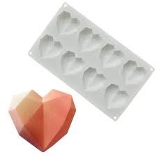 Geode Geometric Gem Heart Silicode Mould