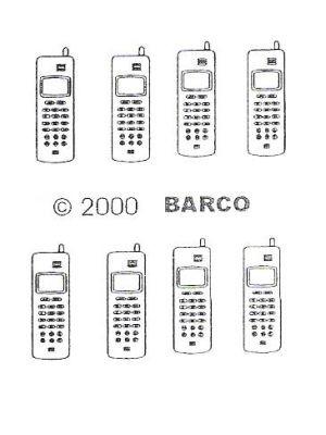 GG92  Hard Plastic Chocolate Mould Old Cellphone 7.4x2.3x0.6cm