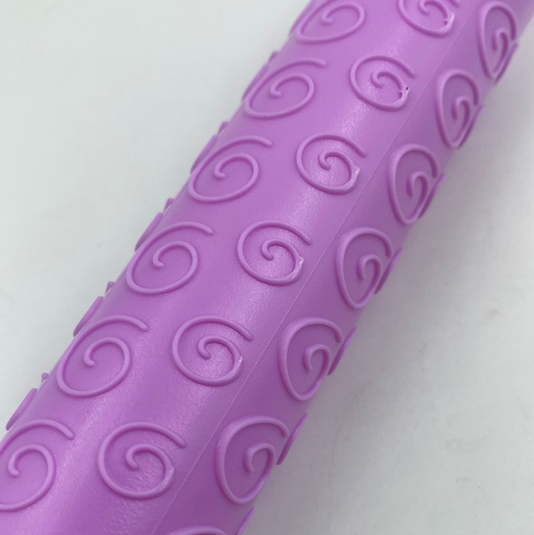 Embossed Rolling Pin Curly 25cm Lamay
