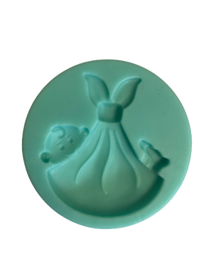 Silicone Fondant Mould Baby in Stork