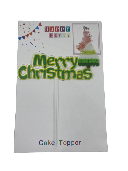 Nr359 Acrylic Cake Topper Christmas