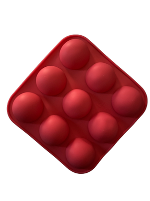 Silicone Mould Smooth Sphere - 9 cavity