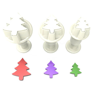 Tiny Fondant Plunger Cutter Pine Tree