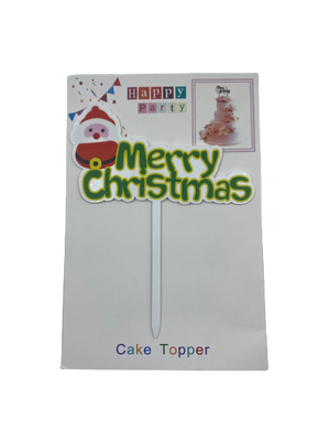 Nr360 Acrylic Cake Topper Christmas