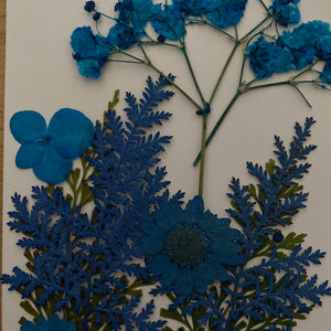 E Resin Art Dry Flowers Blue Daisy