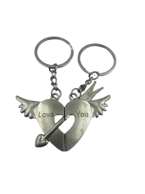 Couple Keyring Love Valentine Wing Arrow