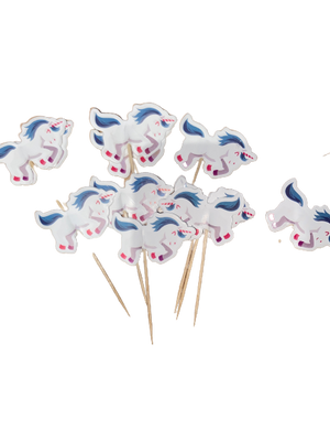 Unicorn Cupcake Toppers Toothpicks