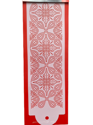 Flower Decorating Stencil,size of stencil 12x38cm G