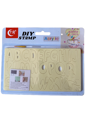 Acrylic Cake Stamp Alphabet