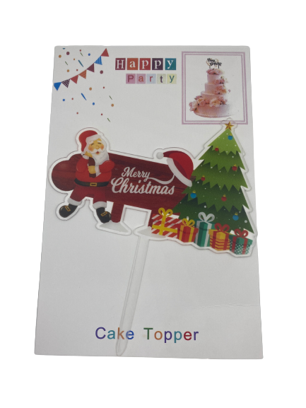Nr358 Acrylic Cake Topper Christmas