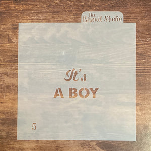 Biscuit Studio Baby Boy Stencil Set 5pc