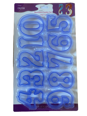 CK2158 Number Plastic Cookie Cutter