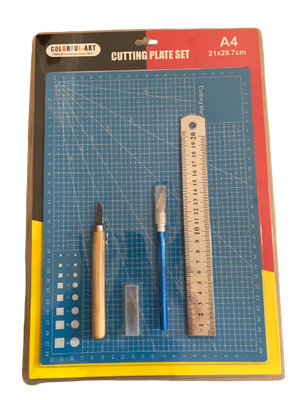 Craft Cutting Mat A4 with Ruler and Knife