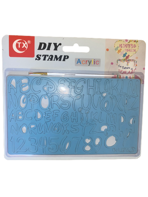 Acrylic Cake Stamp Alphabet