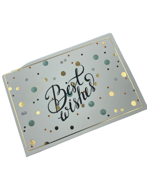 Card Best Wishes 12x8cm
