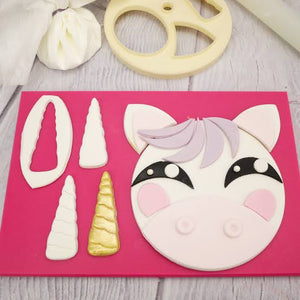 Large Mix & Match Funny Face Unicorn Cutter