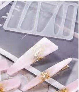 Resin Hair clips soft silicone mould