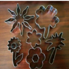 Metal Fondant cutters, flowers and leaves