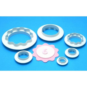 Round wavy Edge Double Sided Cutter 4pc