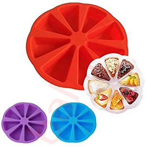 Silicone mould pizza cake slices