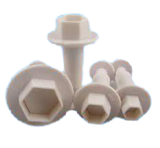 4pc Small tiny  Hexagon Fondant plunger Cutter