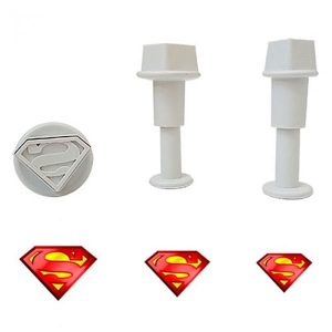 Tiny Fondant Plunger Cutter Superman