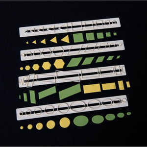 Small essential shapes plastic tappits cutters