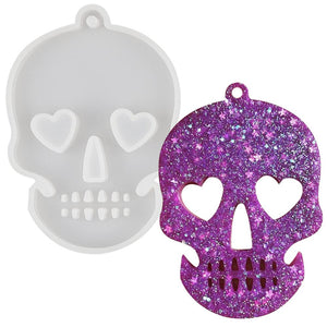 Skull soft silicone mould for resin jewelry4.5x5cm