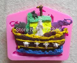 Noah's ark, size of mould 8x7cm