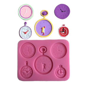Fondant silicone mould clocks. size of mould 9.5x7.5cm