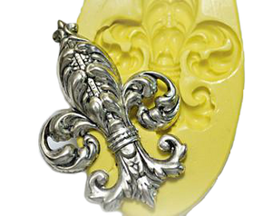 Fleur de lis silicone mould