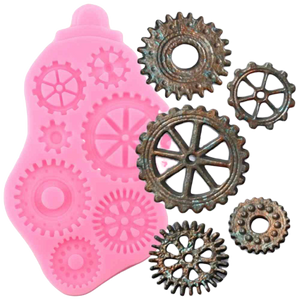 Silicone Mould Steampunk Gears