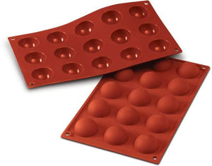 Medium Silicone Mould Tray Sphere - 15 cups