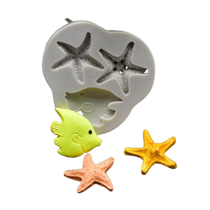 Silicone Mould Starfish and Fish