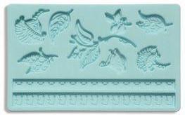 Flower sugar paste silicone mould. A