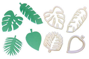 Tropical Leaves plastic cutter set