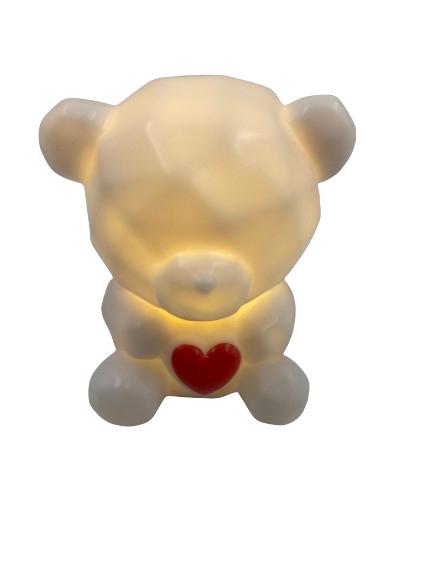 Light Bear  With Red Heart