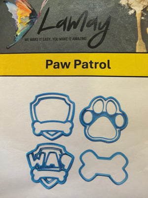 Paw patrol dog badge logo cookie cutter 10cm