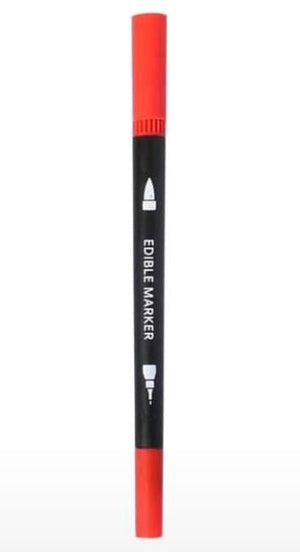 Red Metallic Double Heads Edible Food Marker