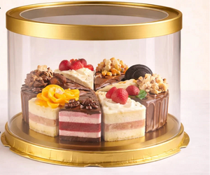 35x18cm Gold Cake Box