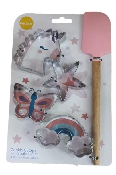 Metal Cookie Cutter Animals Nature With Spatula