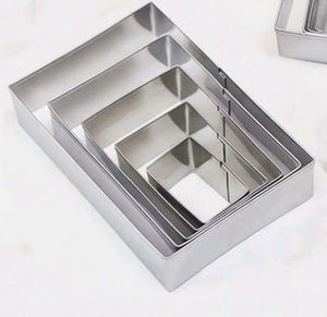 5pc Metal Cookie Cutter Rectangle