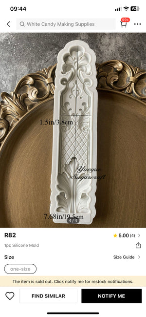 Silicone Mould Large Embellishment