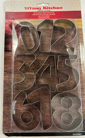Large Metal Cookie Cutter Numbers