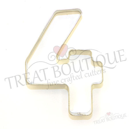 Treat Boutique Metal Cookie Cutter Number 4